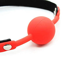 Load image into Gallery viewer, Ball Gag Red Silicone Large - 2 inch by HappyNHealthy
