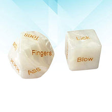 Load image into Gallery viewer, SOIMISS 2pcs Adult Dices Game Funny Love Romantic Dices Toy Role Play Accessories for Couples Lovers Honeymoon Newlyweds Game Bacherette Party Supplies (English Words)
