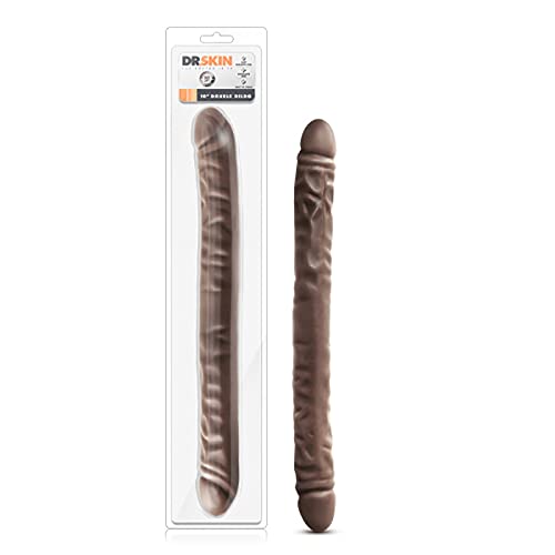 Adult Sex Toys Dr. Skin - 18in Double Dildo - Chocolate