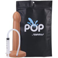 POP Squirting Dildo by TANTUS | Adult Sex Toys for Couples Play, Recreates Ejaculation, Sexual Pleasure Tools for Women & Men | Body Safe Silicone Dildo Adult Toys - Honey (Bagged)