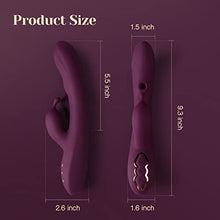 Load image into Gallery viewer, Tracy&#39;s Dog G Spot Sucking Rabbit Vibrator, Adult Sex Toys for Clitoral G-spot Stimulation, Vibrating Massager for Women and Couple Pleasure with 7 Suction and Vibration Patterns (Alpha)
