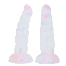 Load image into Gallery viewer, New Luminous Tiny Dildo with Suction Cup Glow in Dark Colorful Knot Penis for Beginners Female Men Masturbator Anal Massager Toy
