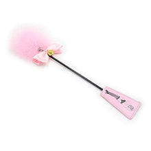 Load image into Gallery viewer, Leather Flirting Slapper Creative Ring Bell Plume Spanking Paddle Bat Restraint Toy Role- Play Accessories for Couples Adults (Pink) Decor for Banquet Celebration Favors
