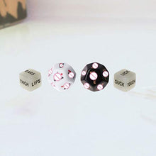 Load image into Gallery viewer, HEALLILY Adults Toys 4pcs Funny Dice Games Role Playing Dice Romantic Positions Game Dice for Couples Humour Dice Toys for Adult Couple RPG Dice
