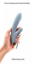 Load image into Gallery viewer, Rechargeable Rabbit Dildo for Women G Spot Vibrator (Green Rabbit)
