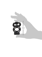 Load image into Gallery viewer, Macho Stallions Double Vibrating Ring, Black
