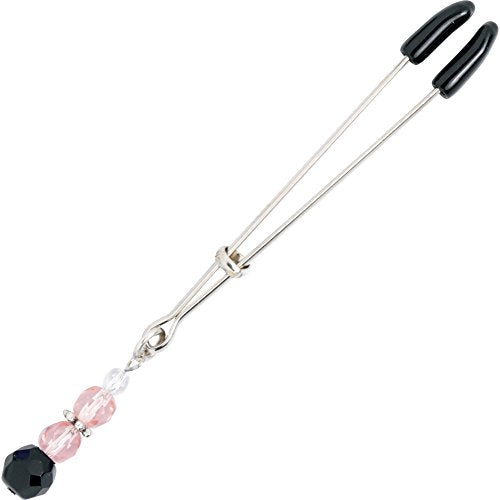 Spartacus Tweezer Clit Clamp with Pink Beads