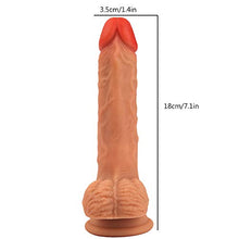 Load image into Gallery viewer, G Spot Vibrator Clitoral Automatic Stimulation Skin Swing Telescopic Penis Liquid Silicone Lifelike Dildo Realistic Vibrate Vibrating Toy Rose for Women Stimulator Heating Bead
