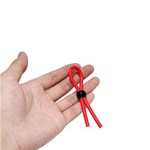 Load image into Gallery viewer, Ufilter 3 Pcs Adjustable Cock Ring Set, Reusable Silicone Beaded Penis Rope, Lasting Dick Erection Ejaculation Delay Trainer, Adult Erotic Sex Toys for Men, Red
