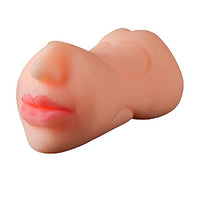 3 in 1 Lifelike Pocket Pussy Male Masturbator Toy with 3D Realistic Vagina and Tight Anus Sex Stroker, Portable Flesh Light Sex Doll with Three Channels Man Masturbation Stroker Adult Sex Toys