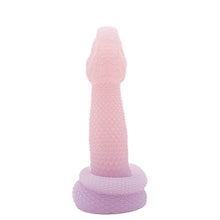 Load image into Gallery viewer, Nathara Snake Suction Cup Fantasy Dildo - Light Jellyfish Color Scheme - Handmade in The USA - Adult Toys, Sex Toys (Mini)
