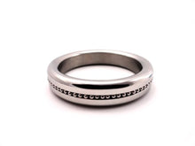 Load image into Gallery viewer, Heart 2 Heart Ring, Stainless Steel, 1.87 Inch, Ball Chain Inlay
