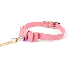 Load image into Gallery viewer, My Bondage Store Leash and Collar BDSM Pink Bow Restraints Cuffs Set Sex Toy, One size fits all, 1.0 Count
