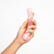 Load image into Gallery viewer, Chakrubs The Heart Curve Massage Sticks Sex Toy, 6.75 inch Length, Rose Quartz
