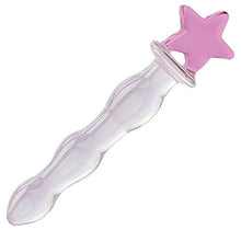 Load image into Gallery viewer, Crystal Glass Wand Dildo Penis - AKStore - Pentagram of Glass, Pink
