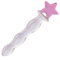 Crystal Glass Wand Dildo Penis - AKStore - Pentagram of Glass, Pink