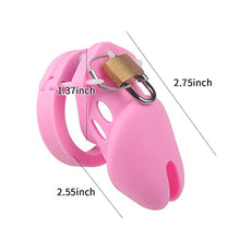 Load image into Gallery viewer, Silicone Chastity for Men Breathable Chastity Device Chastity Cage Devices Lightweight Sexual Wellness Cock Cage
