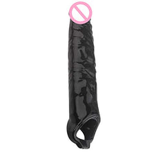 Load image into Gallery viewer, Blush Performance - Ultra Soft Penis Sheath Extender - Extend Your Penis 2&quot; - Thicken Up to 2.5&quot;- Pleasure Enhancing Ribbing - Your Partner Will Be Satisfied - Sex Toy for Men Couples - Black
