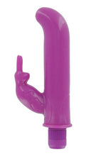 Load image into Gallery viewer, Trinity Vibes Buzzy Bunny G-spot Vibrator, Purple
