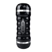 Portable Soft Silicone Male Glans Stimulate Masturbation Sex Toy Cup Rechargeable, Black