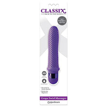 Load image into Gallery viewer, Adult Sex Toys Classix Grape Swirl Massager
