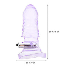 Load image into Gallery viewer, Healifty Vibrating Finger Sleeve G Spot Finger Sleeve Vibrator Female Sex Stimulator Massager Toys Woman Pleaure Toys Adult Sex Supplies Purple
