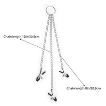 Load image into Gallery viewer, Adjustable Nipple Entrainment Metal Chain Non Pierced Nipple Ring Jewelry for Couple Flirting&quot;
