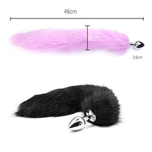 Load image into Gallery viewer, LSCZSLYH Metal Feather Anal Plug Fox Tail Anal Toys Erotic Anus Toy Butt Plug Sex Toys for Woman and Men Sexy Butt Plug Adult Accessories (Color : White)
