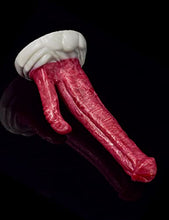 Load image into Gallery viewer, 8.8 inches Exotic Double-Ended Horse Dildo with Strong Suction Cup for Hands-Free Play, Big Pink Silicone Thrusting Dual Butt Plug Sex Toy for Women Stimulation.
