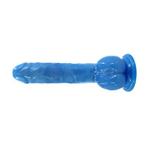 Load image into Gallery viewer, Flexible Dildos G Spot Penis Suction Cup Dick Manual Anal Vaginal Fake Penis Stimulating Massager Women Toys (Blue)
