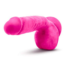 Load image into Gallery viewer, Blush Au Naturel Pound - Realistic 8.5 Inch Long Sensa Feel Dual Density Dildo - 2&quot; Thick - Flexishaft Bendable Body - Strap On Compatible Suction Cup Hands Free Play Sex Toy for Men Women - Neon Pink
