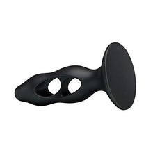 Load image into Gallery viewer, Anal Plug Prostate Massage Butt Plugs Black Silicone Soft Waterproof Erotic Toys for Man Woman and Gay (C)
