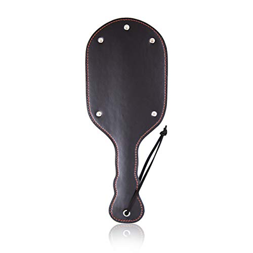 VENESUN Faux Leather Large Spanking Paddle for Adult Exciting Impact Play, Black