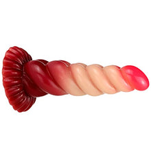 Load image into Gallery viewer, 8.07&quot; Thick Female Silicone Dildo Big Anal Dildo Sex Toy, Flexible Realistic Dildo Anal Butt Plug Toy for Couples, Suction Cup Dildo Adult Toy (Red)
