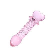 Load image into Gallery viewer, Glass Plug Plug Pink Trainer Toy Beads Massager Toy Stimulator SM Toys for Men Women Lady (Pink)
