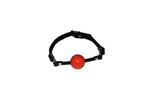 Load image into Gallery viewer, Leather Ball Gag | 1 1/2&quot; Solid Rubber Ball | Fully Adjustable Leather Strap | by Sade Fantasy
