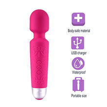 Load image into Gallery viewer, FORESTLANG Rechargeable Personal Massager - 20 Patterns &amp; 8 Speeds, Vibrator for Her Pleasure, Quiet &amp; Small Vibrator(Pink)
