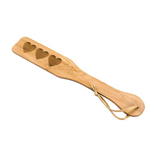 VENESUN Bamboo Spanking Paddle for Adults, 12.5inch Heart Paddle for Sex Play