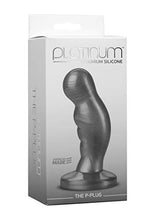 Load image into Gallery viewer, Doc Johnson Platinum Premium Silicone - The P-Plug - Prostate Massaging Butt Plug - Charcoal
