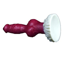 Load image into Gallery viewer, 9.65 Inch Silicone Made Artificial Wolf Dildo Multi Color Animal Style Suction Knotty
