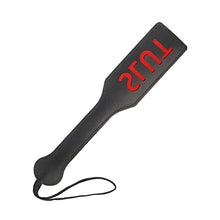 Load image into Gallery viewer, VENESUN Slut Spanking Paddle, 12.6inch Faux Leather Paddles for Adults BDSM Play, Black
