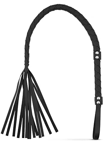 RIDIN Leather Horse Crop 33 - Equestrian Horse Crop - Black Riding Crop - Black English Riding Crop, Horse Crop Black