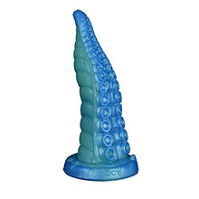 Load image into Gallery viewer, Suction Soft Silicone Made Tentacle Dildo Anal Plug Multi Color Colorful Octopus Fantasy (S)
