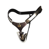 LESOYA Male Stainless Steel Adjustable Chastity Belt Invisible BDSM Bondage Briefs Devices with Chastity Cage