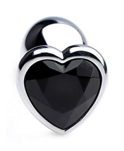 Load image into Gallery viewer, Black Heart Gem Anal Plug - Medium
