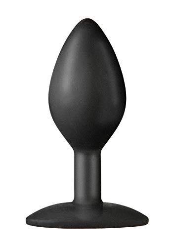 Doc Johnson Platinum Premium Silicone - The Minis - Spade - Medium - 4.0 in. Long and 1.5 in. Wide - Butt Plug - Petite Anal Toy - Great for Beginners - Black