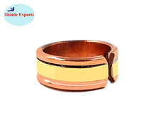 Load image into Gallery viewer, SHINDE EXPORTS Unisex-Adult Copper Magnetic Ring Pure Adjustable 8 Mm Design 1
