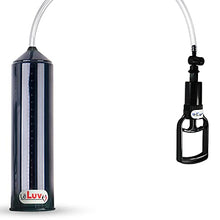 Load image into Gallery viewer, LeLuv Vacuum Pump Easyop Black 2 Inch Diameter x 9 Inch Length Cylinder Tgrip Handle Clear Kink-Resistant Hose
