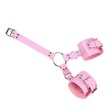 Load image into Gallery viewer, Couple Sex Game Tool Women&#39;s Sexy Bdsm Restraint Kit Back Handcuffs Collar SM Bondage Sets Anal hook (3-Style-Pink)
