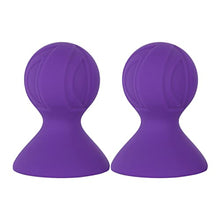 Load image into Gallery viewer, JEATHA Women&#39;s Silicone Breast Pump Nipple Sucker Enhance Nipples Massage Accerssory for Couples Wife Purple One Size
